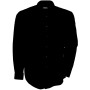 Heren non-iron overhemd lange mouwen Black M